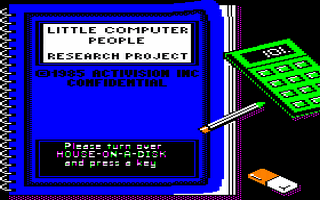 Little Computer People Title Screen